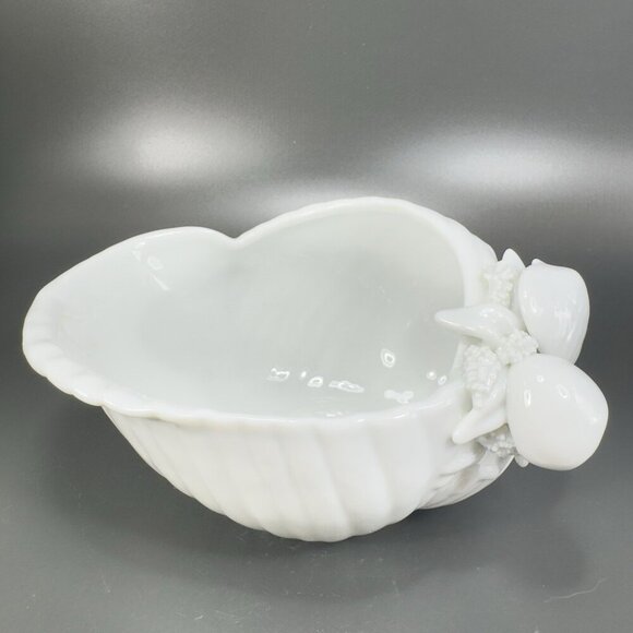 Fitz & Floyd White Seashell Bowl Turbinate Starfish 1983 Japan Fine Porcelain - Picture 11 of 14